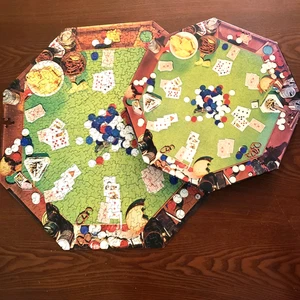 VTG 1973 Springbok Poker Party Octagon Puzzle 500+ Pc Complete PZL8040 Missing 1 - Picture 1 of 15