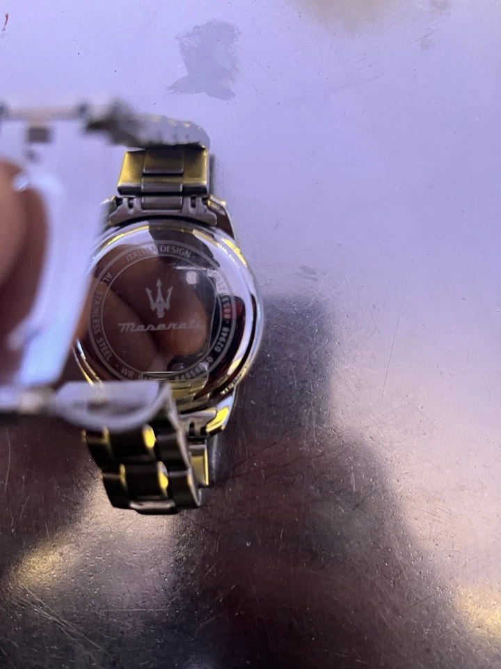 Maserati Competizione 43mm Cassa in Acciaio Inossidabile Cinturino Argento in... - Immagine 1 di 3