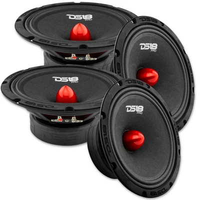 4x Altavoz bala de rango medio DS18 PRO-GM8.4B 8" 580W 4 ohmios Altavoz bajo medio para automóvil Foto 1 de 4