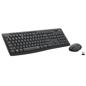 Logitech MK295 Bezprzewodowa klawiatura i mysz Combo SilentTouch Graphite - Używana - Zdjęcie 1 z 5
