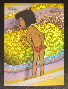 2025 Topps Chrome Disney Mowgli Yellow Mini Diamond Refractor #105 - Picture 1 of 2