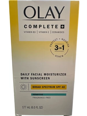 Crema hidratante facial hidratante Olay Complete Plus SPF 40, 6 fl oz - Protección solar Foto 1 de 2