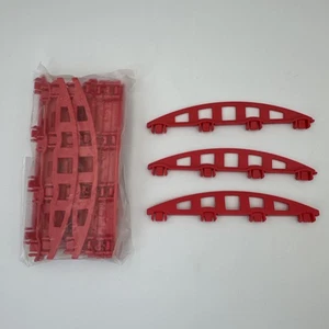 Vintage Rokenbok Systems Replacement Parts Red Girder Ramp Rails Braces x17 - Picture 1 of 13