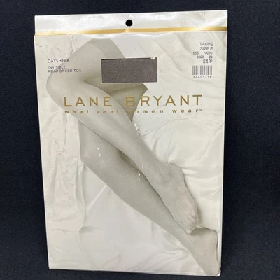 Pantimedias Lane Bryant Mujer Daysheer Invisible Puntera Reforzada Taupe Talla E NUEVAS Foto 1 de 4