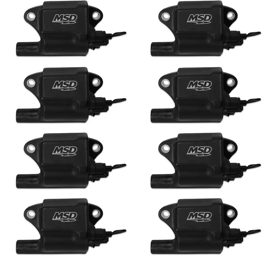 MSD 828783 Ignition Coils Pro Power Series,黑色,8 件装 — 第 1/1 张图片