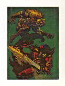1995 Fleer Marvel vs DC Holo FX ... Sabretooth - Azrael #1 - Picture 1 of 2