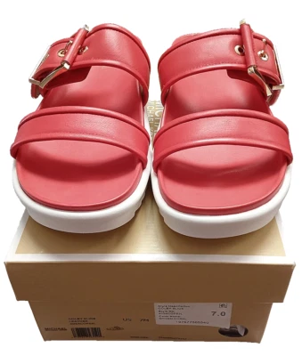 Sandália Feminina Michael Kors Colby Slide - Vermelha/Rosa - Tam 7 - Imagem 1 de 4