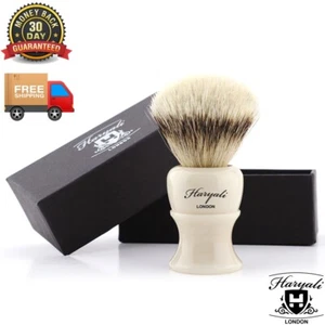 Synthetische Silberspitze Haarborsten Rasierpinsel im Harzgriff für Bart - Bild 1 von 2