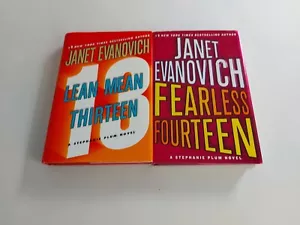 Janet Evanovich books x 2 books Lean mean thirteen and fearless fourteen hard co - Picture 1 of 1