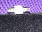 Sterling Silver 925 And Clear Cz Cluster Ring Band Size M