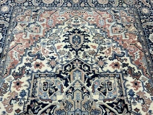 AUTHENTIC_ORIGINAL KARASTAN BLUE HERZ RUG 5.9x9 PATTERN #748 - Picture 1 of 10