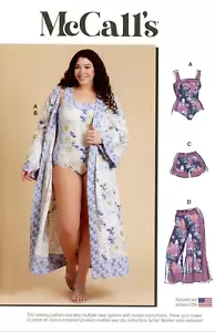 Know Me Sewing Pattern R11886 Bodysuit Robe Shorts Pants Misses Size 20W-28W - Picture 1 of 2