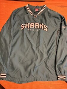 Vintage Sharks 90s 00s San Jose NHL Hockey 1/4 Pullover XL