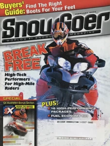 Snow Goer Magazine February 2003 Arctic Cat F7 Firecat & T660, Ski-Doo MX Z - Picture 1 of 5