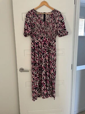 Boohoo Australia Shirred Bodice Jumpsuit - Size L - 5+ items free AU post - image 1 of 4