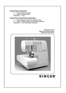 Singer 14SH764 Sewing Machine/Embroidery/Serger Owners Manual Reprint - Picture 1 of 1