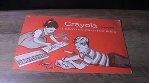 Libro de dibujo creativo crayones crayola vintage de Binney & Smith de conjunto de dibujo - Imagen 1 de 5