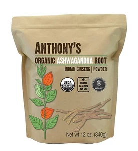 Ashwagandha Root Powder 12 oz Sealed Bag - Organic - Non Gmo Withania Somnifera - Picture 1 of 5