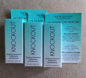 3 TARTE Skincare Knockout Tingling Treatment Travel Size 0.34 oz VEGAN BOXED - Picture 1 of 4
