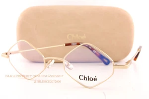 Nuovissimi occhiali da lettura Chloe 2158 717 oro giallo 46 senza custodia - Foto 1 di 5