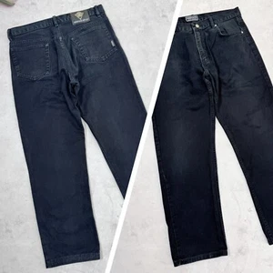 Vintage Versace Jeans Couture Denim Pants Jeans Faded Black size W32 x L30 - Picture 1 of 24