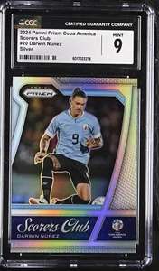 2024 Panini Prizm Copa America Darwin Nunez Scorers Club Silver Prizm CGC 9 MINT - Picture 1 of 2