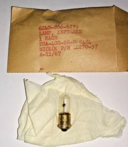 HICKOK 12270-57 LAMP INFRARED 6.3V GE57 - Picture 1 of 2