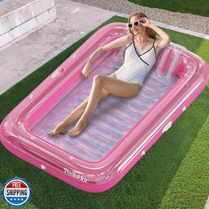 Tumbona de bronceado inflable premium para piscina | Cama de bronceado inflable grande para anuncio - Imagen 1 de 5