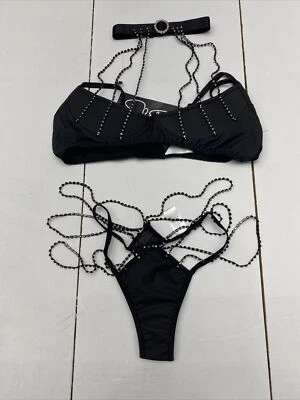 Бюстгальтер/трусики Shirley Of Hollywood 31528 из искусственной кожи со стразами комплект белье размер S - Изображение 1 из 4