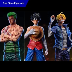 Figura de acción de 30 cm One Piece Luffy, Zoro, Sanji - Estatua de PVC coleccionable - Imagen 1 de 10
