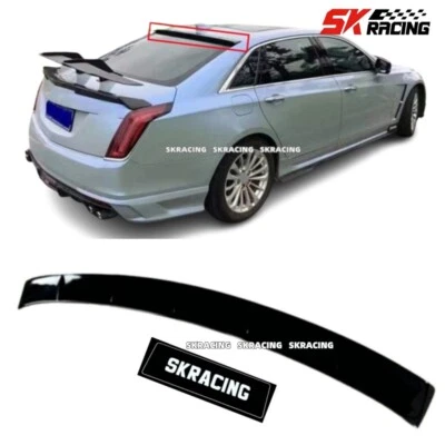 Kit de carrocería de alerón de techo negro brillante para Cadillac CT6 2016-2018 1 PIEZA Foto 1 de 4