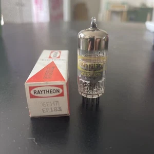 Tubo electrónico Raytheon 6EH7 EF183 en caja - Imagen 1 de 5
