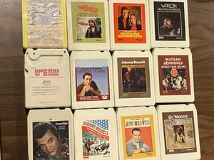 Country 8-Track Lot (12 Tapes) - Waylon, Conway, Kenny Rogers, Dolly, Russell VG - Bild 1 von 14