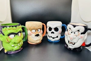 4er Set Vintage 1988 The Good Company Haunted Monsters Tassen/Becher - Bild 1 von 11