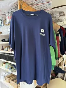Vintage Coolmax Cool Max Texas Hold Em Single Stitch Sleeves XL T Shirt - Picture 1 of 10