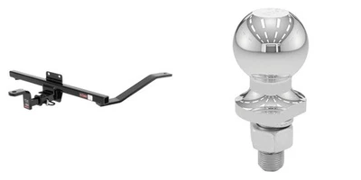 CURT Trailer Hitch Class 1 Tow Package, 2in Ball Mount, Pin & Clip 113263-40164 Foto 1 de 4