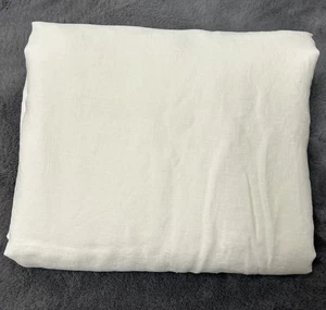 Pottery Barn FLAW Belgian Flax Linen Duvet Cover Queen White - Picture 1 of 6