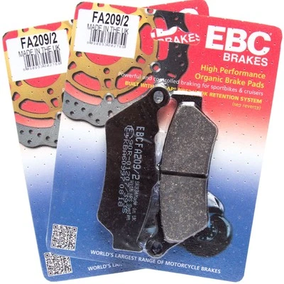 EBC FA209/2 Organic Full Front Brake Pad Set for Ducati GT 1000 Touring 2009 - Image 1 of 4