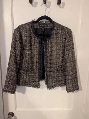 Chaqueta de tweed para mujer Inc International Concepts L Foto 1 de 4