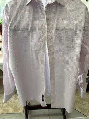 Report Collection Button Dress Shirt Large Slim Fit 17.5 34"-35" - Image 1 of 4