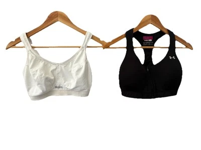 X2 Sujetadores Deportivos Blanco Amortiguador Talla 32D Negro Otros 32DD Mujer’s Foto 1 de 4