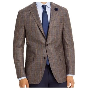 Hart Schaffner Marx Brushed plaid regular Fit Sport Coat Sz 44R - Picture 1 of 8