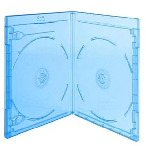 0,64€/pièce - Coques Blu-Ray ELITE 11mm pour 2 disques - 152 pièces - Bleu - Photo 1/1