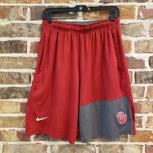 Nike Oklahoma Sooners Team Issued Basketball Shorts Dri-Fit Men's Medium Crimson - Picture 1 of 12