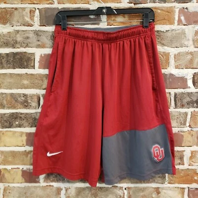 Nike Oklahoma Sooners Team Issued Basketball Shorts Dri-Fit Men's Medium Crimson - Image 1 of 4