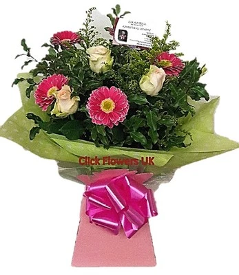 CLICK FLOWERS UK FRESH FLOWERS Delivered UK Rose & Gerbera Free Flower Delivery