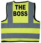The Boss Hi Vis Safety Jacket Vest Children's Kids Baby  Size 0-9 Years Unisex