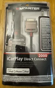 Monster iCarPlay Direct Connect 2000 Car Charging & Data Sync Cable for iPad - Picture 1 of 2