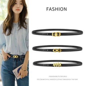 Leather Belt for Business Casual Versatile for Dresses Suits Trousersblack eleg - Picture 1 of 23