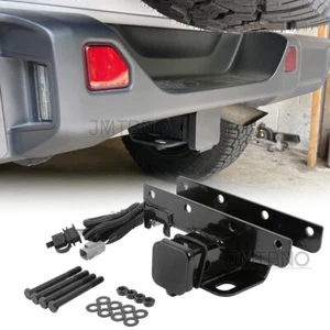 Remolque de remolque de 2" receptor de enganche remolque trasero remolque parachoques para Jeep Wrangler JK 2007-2018 - Imagen 1 de 12